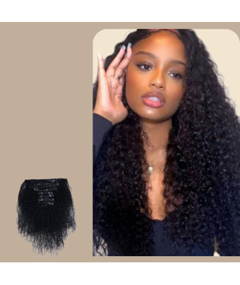 Afro Curly Musta 120g Clip-In Extensions Kit basket pas cher