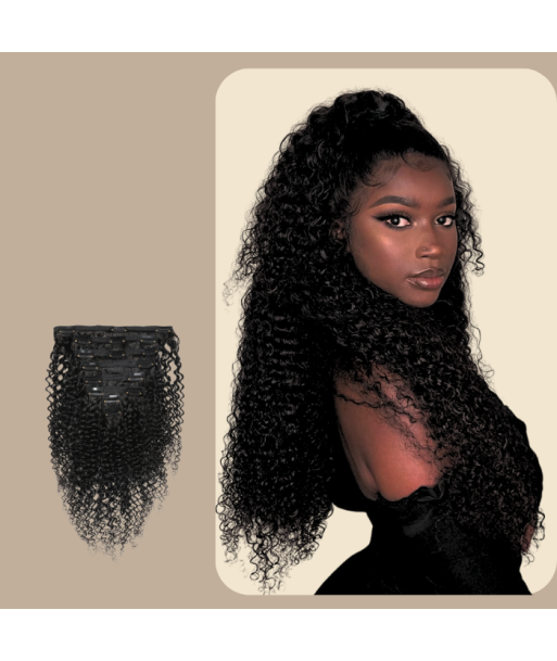 Kinky Curly Musta 120g Clip-In Extensions Kit basket pas cher