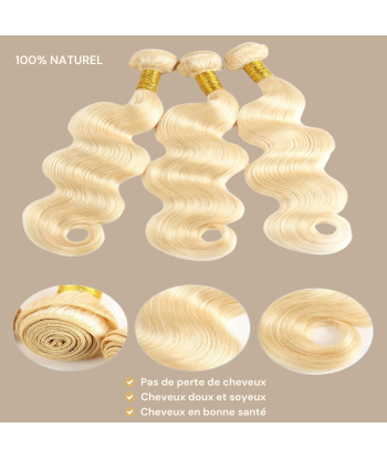 Tissage Vierge Ihmisen hiukset Body Wave 7A Blond Platine 613 100 Gr 100 Gr Faites des économies