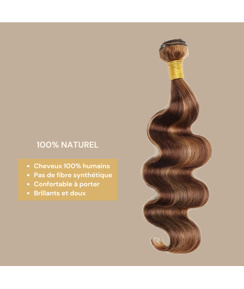 Tissage Vierge Ihmisen hiukset Body Wave 7A Chatain Méché Blond P4/27 100 Gr 100 Gr Jusqu'à 80% De Réduction