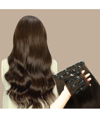 Laajennus Clips Premium Russian Hair 8 france