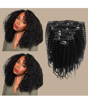 Kit di extension a clip Kinky Curly Black da 120 g pour bénéficier 