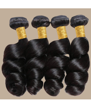 Capelli umani vergini a onda libera 7A castano scuro 1B 100 Gr sur le site 