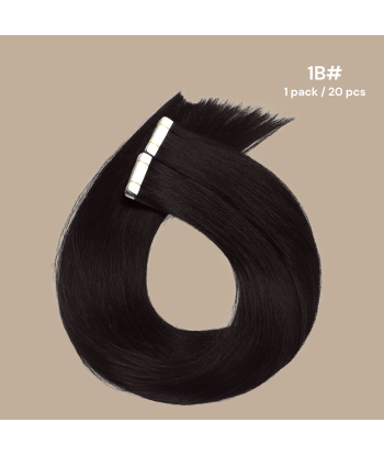 Extensions Adesive / nastri rigidi Premium Russian Hair 1B Le MVP de beaucoup