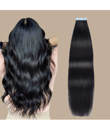 Extensions Adesive / nastri rigidi Premium Russian Hair 1B Le MVP de beaucoup