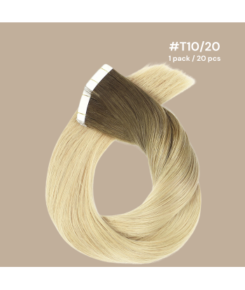 Extensions Adesive / tapes lisci Premium Russian Hair T10/20 destockage