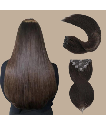 Rak brun Clip-In Extensions Kit 120 gr Paris Déstockage Promo