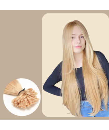 100 bratte keratinforlengelser blonde pas cher