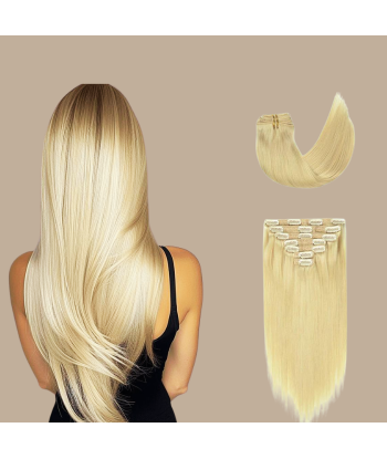 Rak Blond Platinum Clip-In Extensions Kit Faites des économies