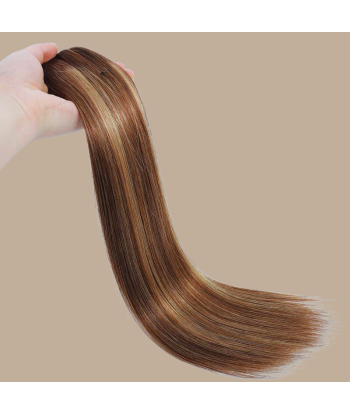 Straight Blonde Medium Brown Clip-In Extensions Kit 120 gr pour bénéficier 