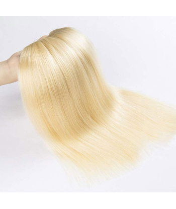 Veving av jomfruhår fra mennesker Sraight 7a blond platinum 613 100 gr en ligne