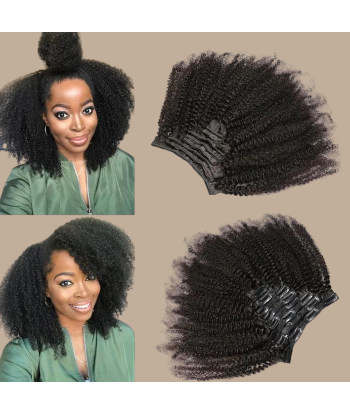 Afro Curly Brown 120g Clip-In Extensions Kit Les magasins à Paris et en Île-de-France