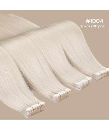 Premium russisk hår 1004 rette tape-extensions / klebeextensions de votre