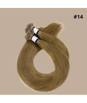 100 Extensions Keratin Rett Premium Med Flat Tupp 14 À commander