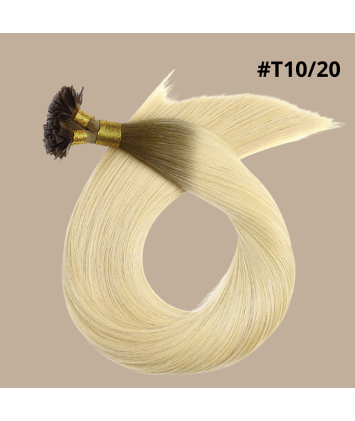 100 Keratin Extensions Rett Premium med Flat Toppunkt T10/20 store