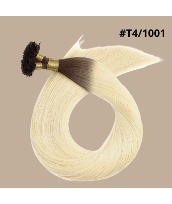 100 Keratin Extensions Rett Premium Med Flat Tupp T4/1001 de la marque