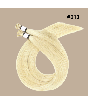 50 Premium Keratin Extensions Rett med I-spiss 613 français