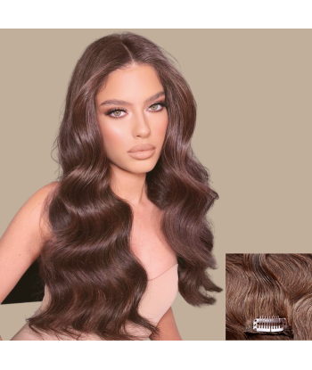 Chocolate Wavy Clip Extensions en ligne