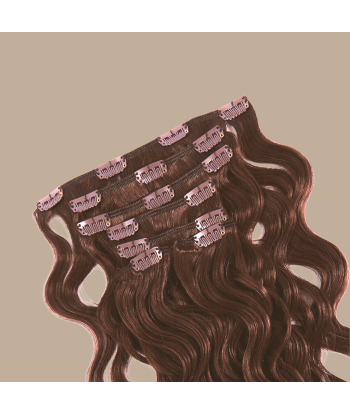 Chocolate Wavy Clip Extensions en ligne