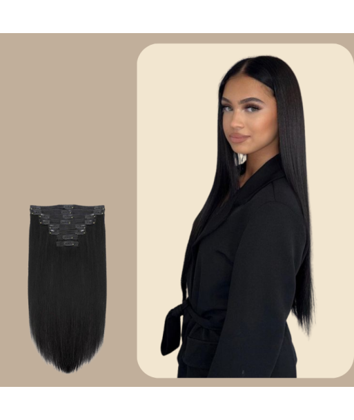 Straight Black 120g Clip-In Extensions Kit prix pour 