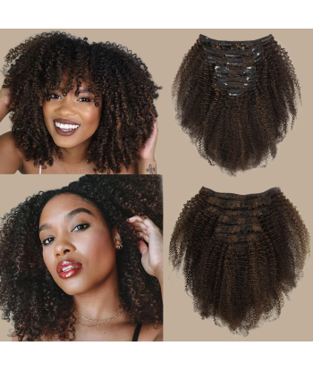 Afro Curly Chocolate 120g Clip-In Extensions Kit Découvrez la collection