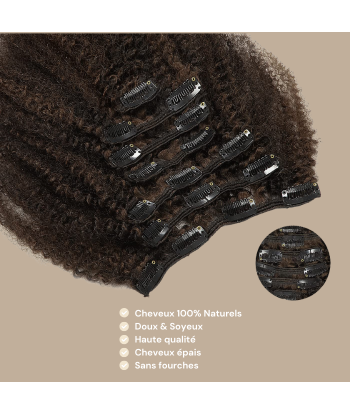 Afro Curly Chocolate 120g Clip-In Extensions Kit Découvrez la collection