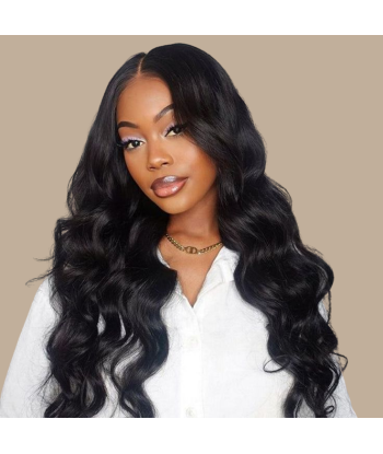 Body Wave Black 120g Clip-In Extensions Kit destockage