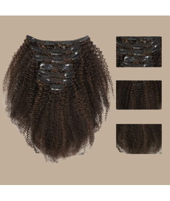 Afro Curly Chocolate 120g Clip-In Extensions Kit Découvrez la collection