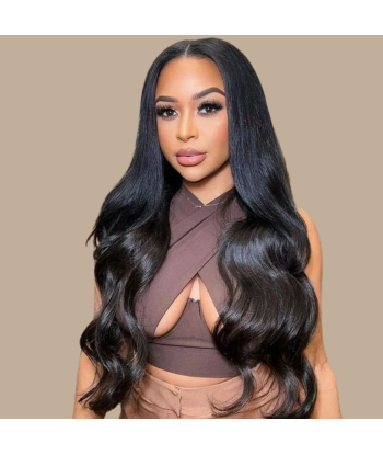 Body Wave Black 120g Clip-In Extensions Kit destockage