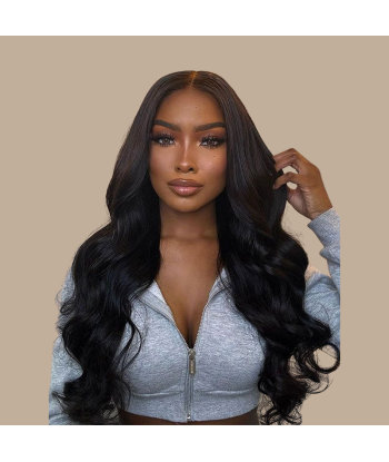 Body Wave Black 120g Clip-In Extensions Kit destockage