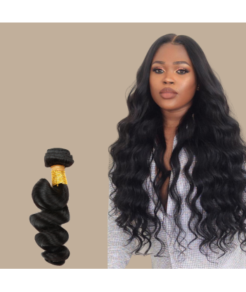 Virgin Human Hair Loose Wave 7A Mörkbrun 1B 100 Gr vous aussi creer 