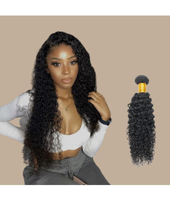 Vävning Virgin Hair Human Hair Kinky Curly 7A Mörkbrun 1B 100 Gr de la marque