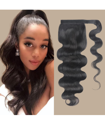 Coleta Castaño Oscuro Cinta Mágica Remy Hair Body Wave 2023