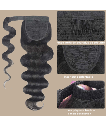 Coleta Castaño Oscuro Cinta Mágica Remy Hair Body Wave 2023