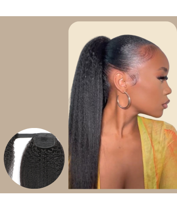 Ponytail Cinta Mágica Castaño Oscuro Pelo Remy Kinky Straight Les magasins à Paris et en Île-de-France