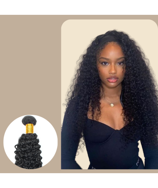 Vävning Virgin Hair Human Hair Kinky Curly 7A Mörkbrun 1B 100 Gr pas cheres