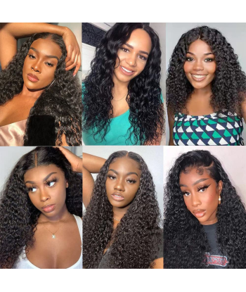 Vävning Virgin Hair Human Hair Kinky Curly 7A Mörkbrun 1B 100 Gr pas cheres