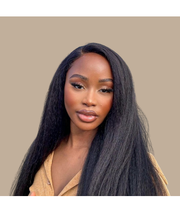 Clip-Extensions Yaki Straight Schwarz Dans la société mordern