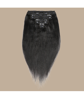 Clip-Extensions Yaki Straight Schwarz Dans la société mordern