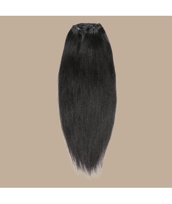 Clip-Extensions Yaki Straight Schwarz Dans la société mordern