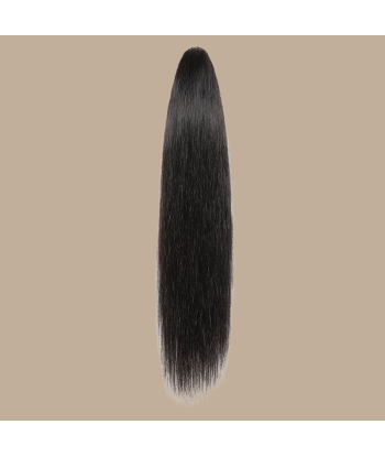 Pferdeschwanz Ponytail Dunkelbraun mit Pinzette Natur Remy Hair Straight Fin de série