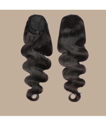 Pferdeschwanz Ponytail Dunkelbraun Mit Kordel Remy Hair Body Wave la livraison gratuite