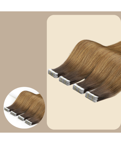 Premium Russian Hair Tape-Extensions / Klebebänder steif T4/14 sélection de produits