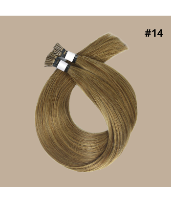 50 Premium Keratin Extensions Glatt mit I-Spitze 14 pas cheres