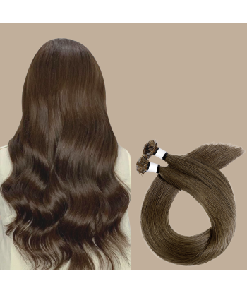 100 Keratin Extensions Glatt Premium mit flacher Spitze en stock