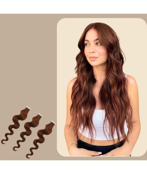 Extensiones adhesivas onduladas de chocolate ou a consommer sur place