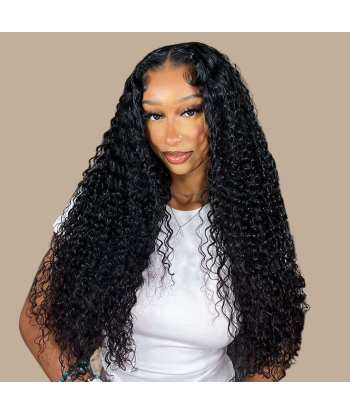 Kit de extensiones con clip Deep Wave Black 120g pas cher