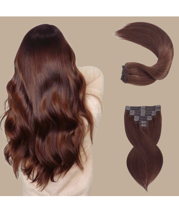 Kit de extensiones rectas con clips de chocolate 120 gr livraison et retour toujours gratuits