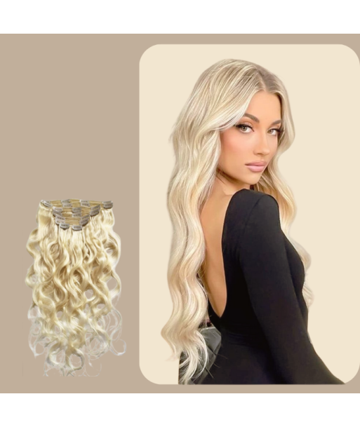 Kit de Extensiones Body Wave Rubio Platino 120 gr le concept de la Pate a emporter 