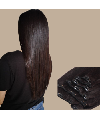 Extensions Glatte Clips Dunkelbraun 50% de réduction en Octobre 2024